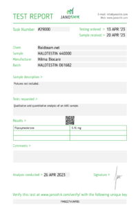 Hilma Biocare Halotestin 100tabs /5 mg/tab