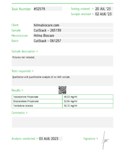 Hilma Biocare Cut Stack (Tren.Ac, Drost.Pr, Test.Pr) 10ml/150 mg/ml