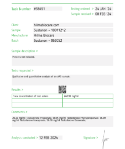 Hilma Biocare Sustanon (Mix of testosterones) 10ml/250 mg/ml