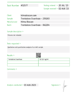 Hilma Biocare Trenbolone Enanthate 10ml/200 mg/ml